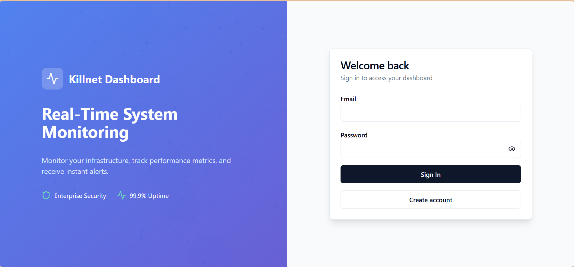 Secure dashboard sign-in
